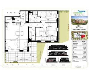 t4 à la vente -   59830  CYSOING, surface 106 m2 vente t4 - UBI471177449